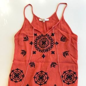 Orange spaghetti strap top